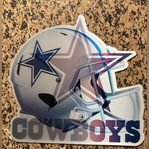 Holographic Dallas Cowboys Helmet & Star Sticker
